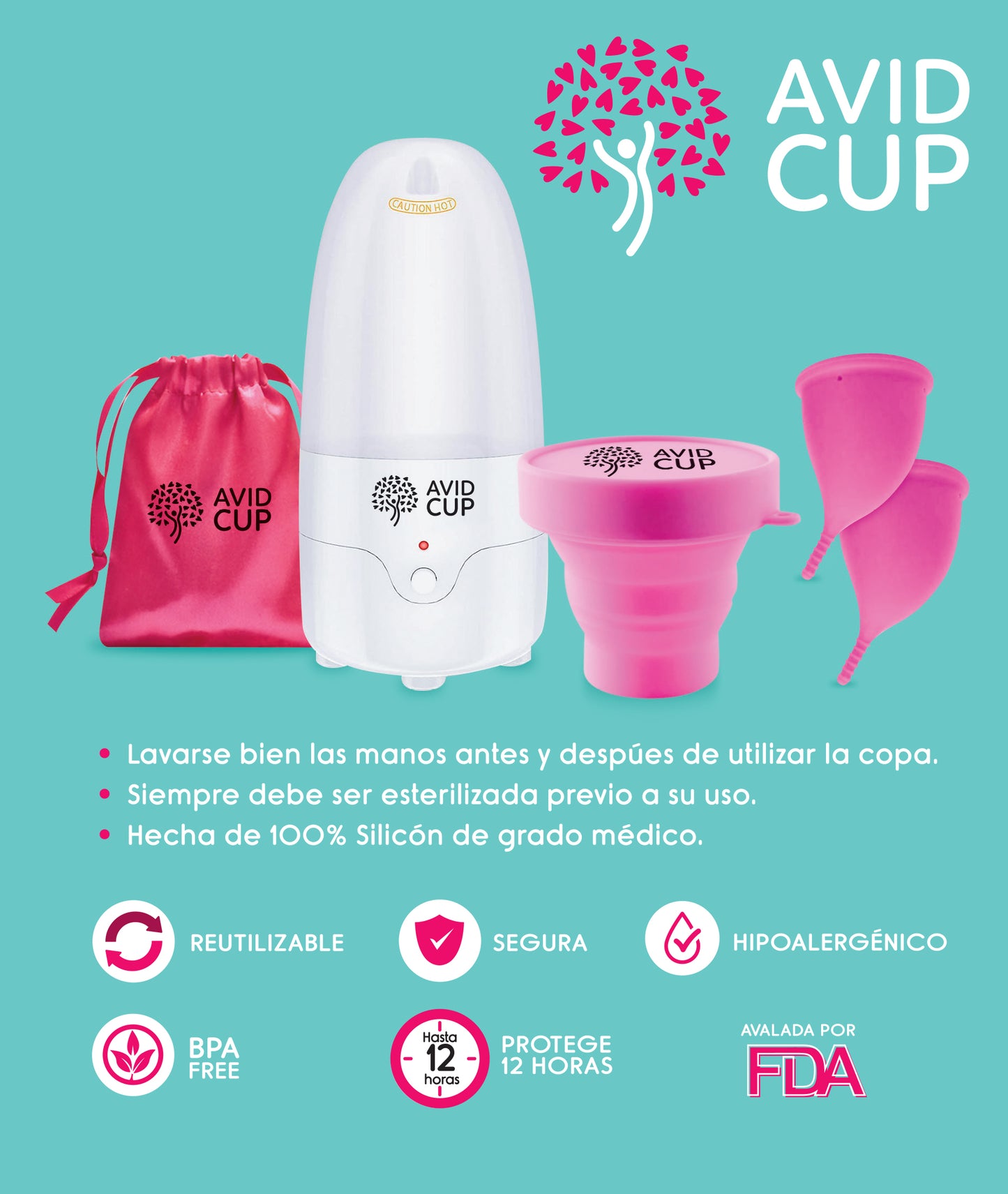 Kit de Copa Menstrual Talla L